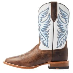 Ariat Men's Wiley Pecan Brown Coastal Cream Cowboy Boot -Ariat Sales Store 10044569 031