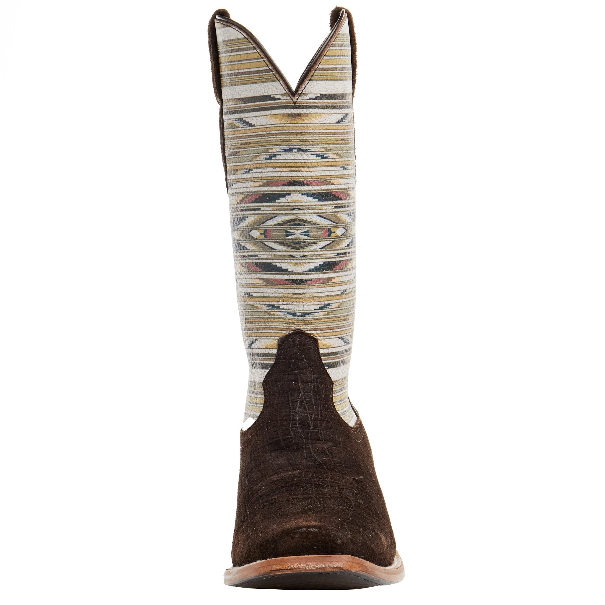 Ariat Men's Futurity Chimayo Chocolate Hippo Print 13 Sante Fe Mustard Top 5 Ariat Men's Futurity Chimayo Chocolate Hippo Print 13 Sante Fe Mustard Top - Image 5