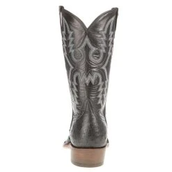 Rios Of Mercedes Mens Black Ostrich 12in. Black Calf Cowboy Boots -Ariat Sales Store 101030 3