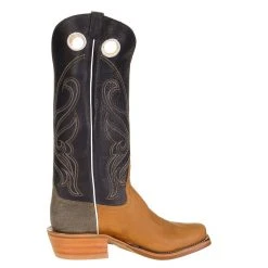 Rios Of Mercedes Men's Ride Ready HD Golden Tan 15in. Navy Bulldozer Top Cutter Toe Cowboy Boot -Ariat Sales Store 103604 4