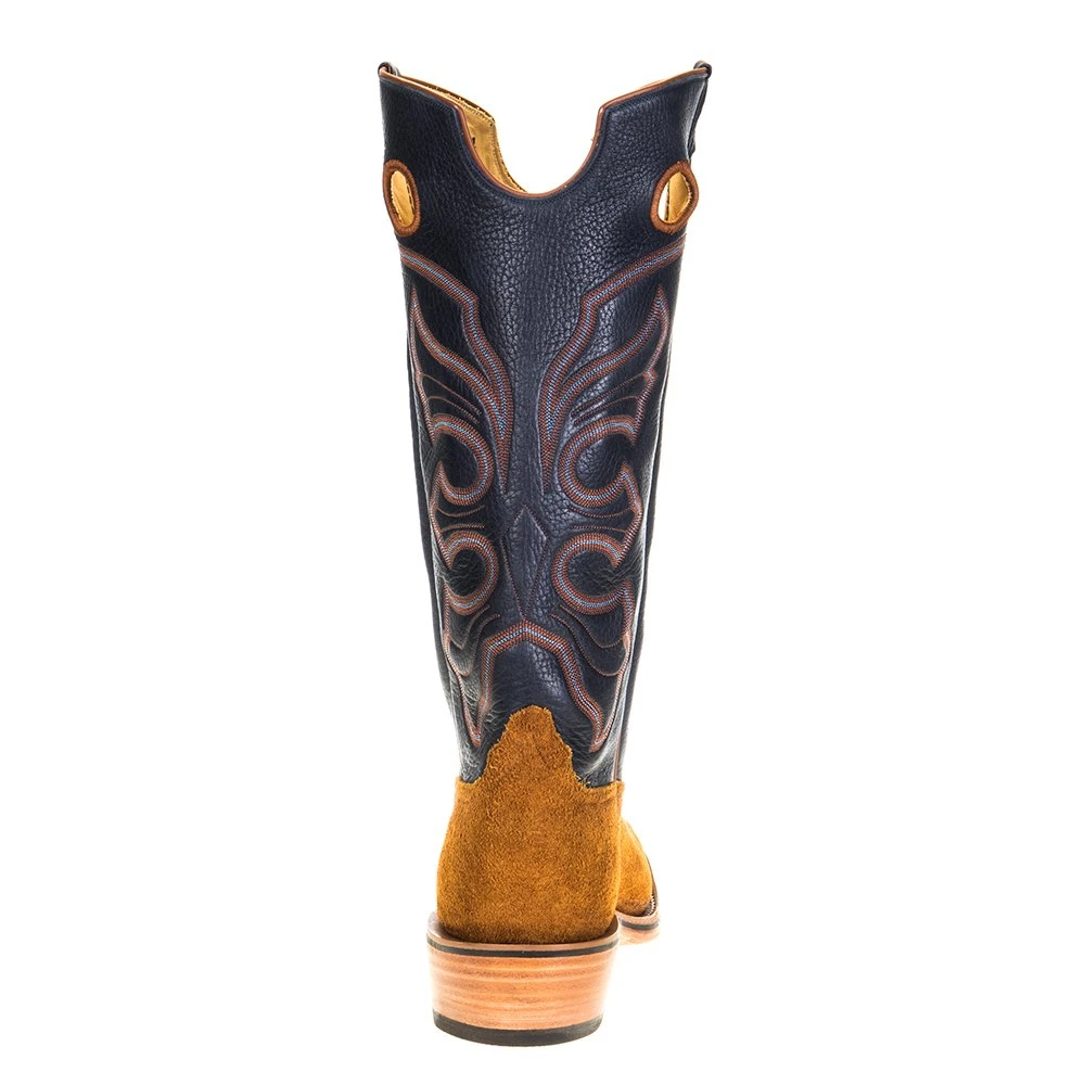 Rios Of Mercedes Men's Ride Ready Rust Crazy Horse Roughout 15in. Navy Bulldozer Top Boot 4 Rios Of Mercedes Men's Ride Ready Rust Crazy Horse Roughout 15in. Navy Bulldozer Top Boot - Image 4