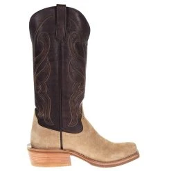 Rios Of Mercedes Men's Ride Ready Tan Crazy Horse Rough Out 15in. Chocolate Remuda Top Cutter Toe Boot -Ariat Sales Store 105422 41