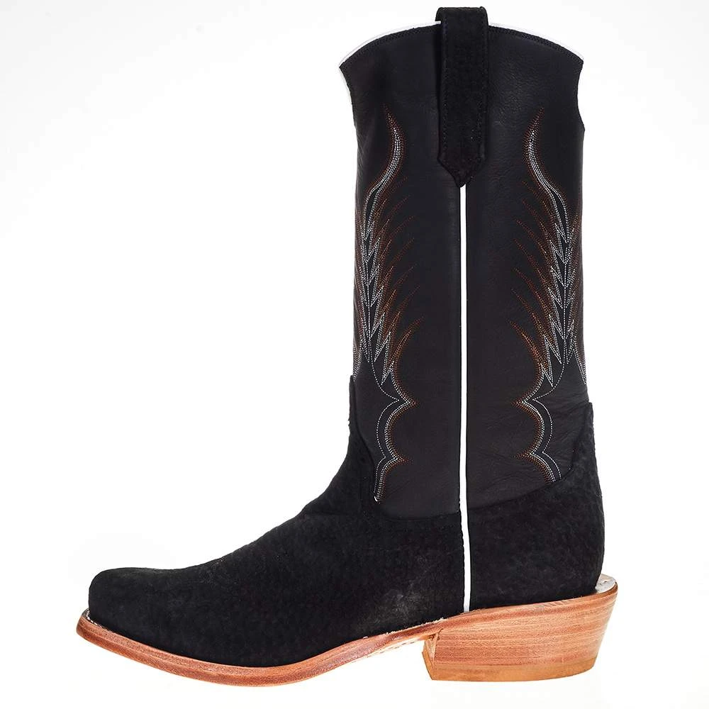 Rios Of Mercedes Men's Black Carpincho 13in. Black Buffamonte Top Cutter Toe Boot 3 Rios Of Mercedes Men's Black Carpincho 13in. Black Buffamonte Top Cutter Toe Boot - Image 3