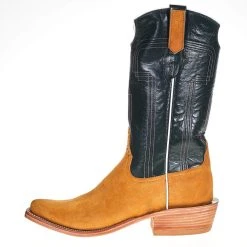 Rios Of Mercedes Men's Rios Of Mercedes Rust Crazy Horse 13in. Green Velvet Kidskin Top Boots -Ariat Sales Store 106139 2