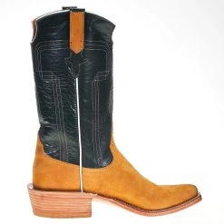 Rios Of Mercedes Men's Rios Of Mercedes Rust Crazy Horse 13in. Green Velvet Kidskin Top Boots -Ariat Sales Store 106139 4