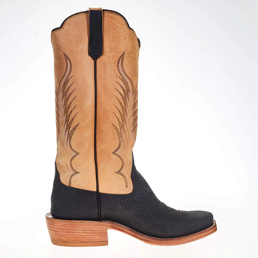 Rios Of Mercedes Men's Ride Ready Black Hungry Hippo 15in. Tan Wyoming Top Cutter Toe Boot 5 Rios Of Mercedes Men's Ride Ready Black Hungry Hippo 15in. Tan Wyoming Top Cutter Toe Boot - Image 5