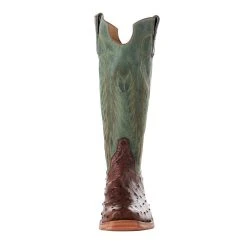 Rios Of Mercedes Men's Ride Ready Kango Tobac Full Quill Ostrich 15in. Jade Made Dog Top Boot 7 Rios Of Mercedes Men's Ride Ready Kango Tobac Full Quill Ostrich 15in. Jade Made Dog Top Boot -Ariat Sales Store 106510 2