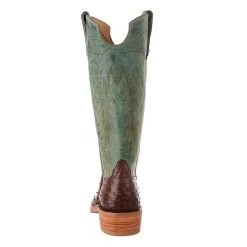 Rios Of Mercedes Men's Ride Ready Kango Tobac Full Quill Ostrich 15in. Jade Made Dog Top Boot 9 Rios Of Mercedes Men's Ride Ready Kango Tobac Full Quill Ostrich 15in. Jade Made Dog Top Boot -Ariat Sales Store 106510 4