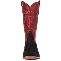 Rios Of Mercedes Men's Black Suede Full Quill Ostrich 13in. Red Fools Goat Top Cutter Toe Boot 7 Rios Of Mercedes Men's Black Suede Full Quill Ostrich 13in. Red Fools Goat Top Cutter Toe Boot -Ariat Sales Store 106511 2