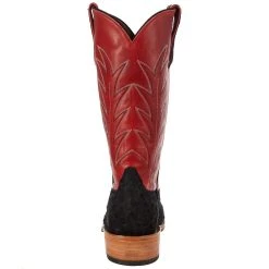 Rios Of Mercedes Men's Black Suede Full Quill Ostrich 13in. Red Fools Goat Top Cutter Toe Boot 9 Rios Of Mercedes Men's Black Suede Full Quill Ostrich 13in. Red Fools Goat Top Cutter Toe Boot -Ariat Sales Store 106511 4