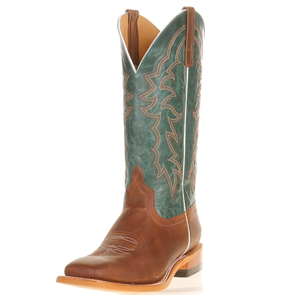 HorsePower Boots Men's Horse Power Sugared Honey 13in. Turquoise Vail Top Square Toe Cowboy Boot 1 HorsePower Boots Men's Horse Power Sugared Honey 13in. Turquoise Vail Top Square Toe Cowboy Boot