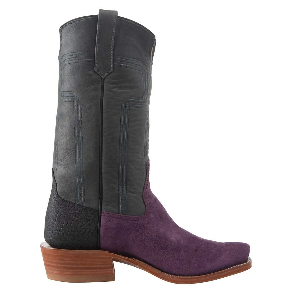 Rios Of Mercedes Men`s Violet Bison Buffamonte 13` Castle Rock TK Toe Cowboy Boot 5 Rios Of Mercedes Men`s Violet Bison Buffamonte 13` Castle Rock TK Toe Cowboy Boot - Image 5