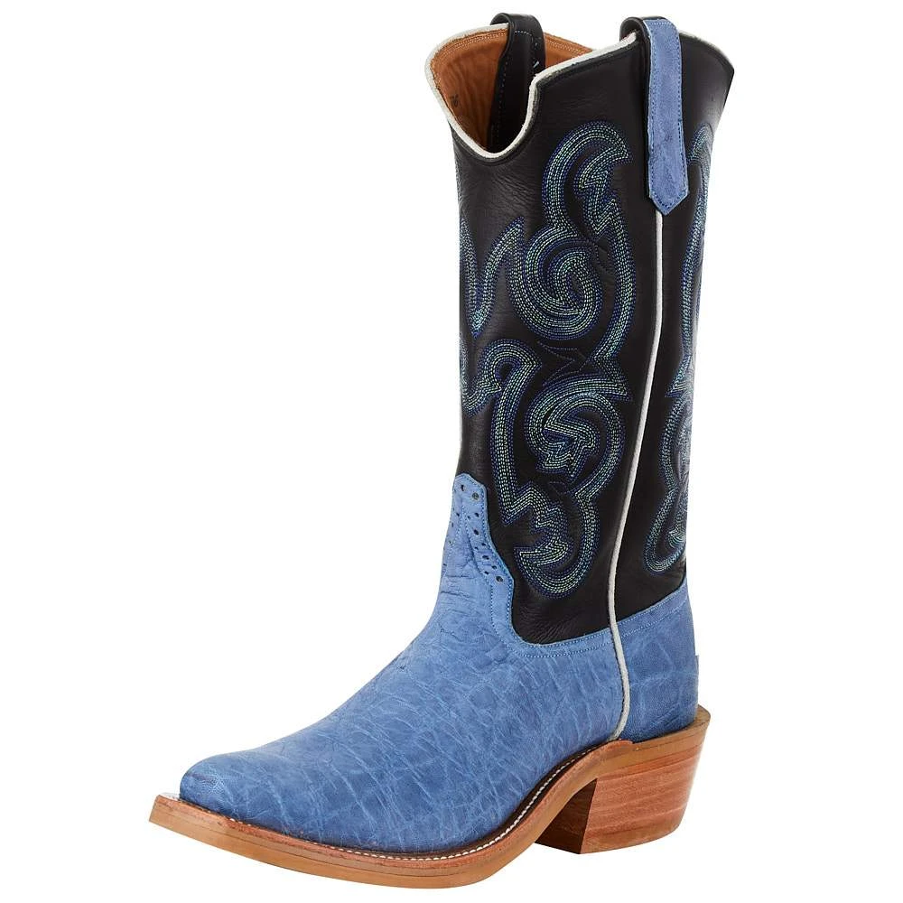 Rios Of Mercedes Men`s RR Blue Buffed Elephant 13` Black Top Cowboy Boot 2 Rios Of Mercedes Men`s RR Blue Buffed Elephant 13` Black Top Cowboy Boot - Image 2