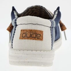 Heydude Men's Hey Dude Wally Linen Natural Navy -Ariat Sales Store 110792568 04