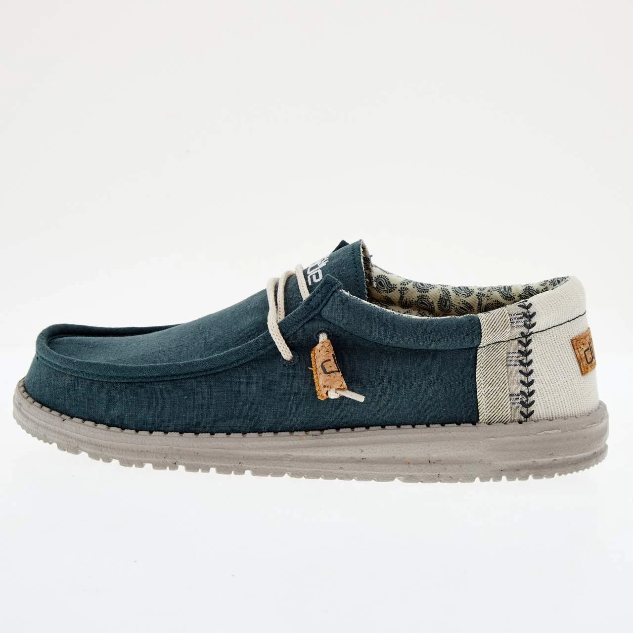 Heydude Men's Hey Dude Wally Line Natural Teal 2 Heydude Men's Hey Dude Wally Line Natural Teal - Image 2