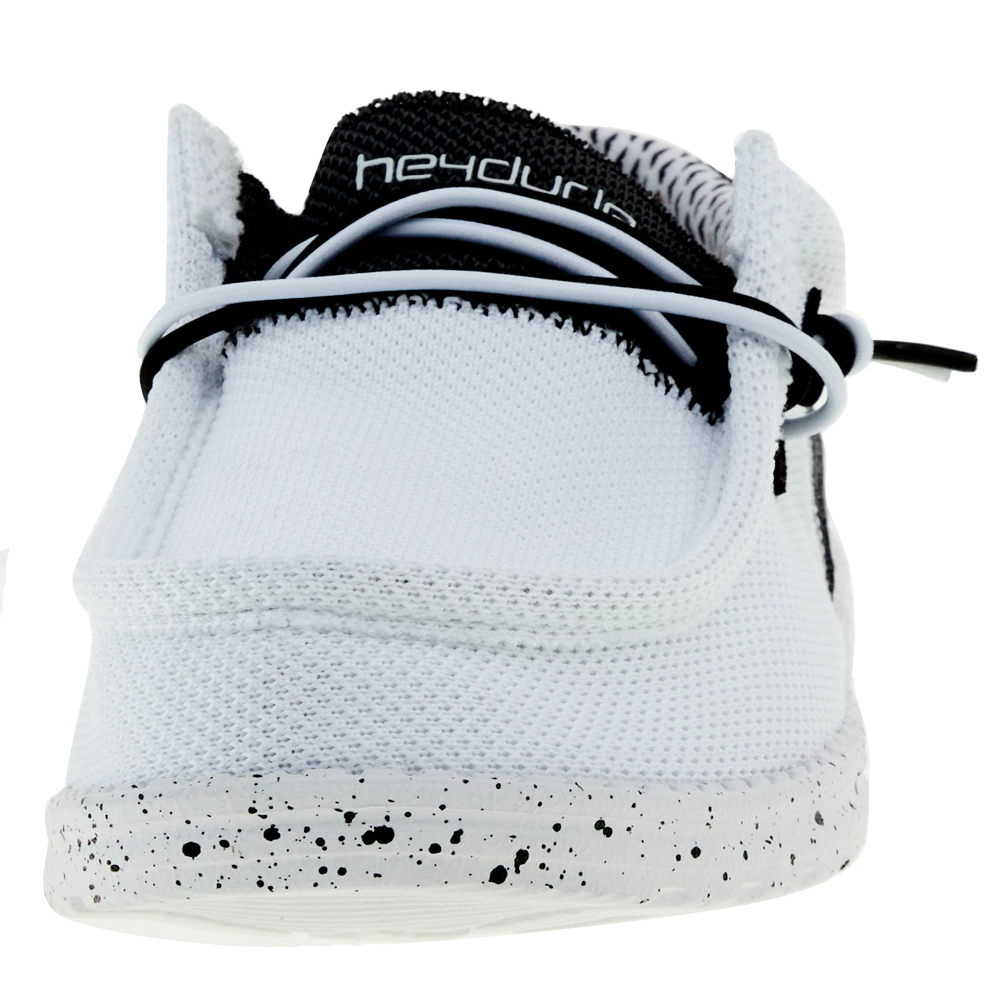 Heydude Men`s Hey Dude Wally Hawk White Black 2 Heydude Men`s Hey Dude Wally Hawk White Black - Image 2