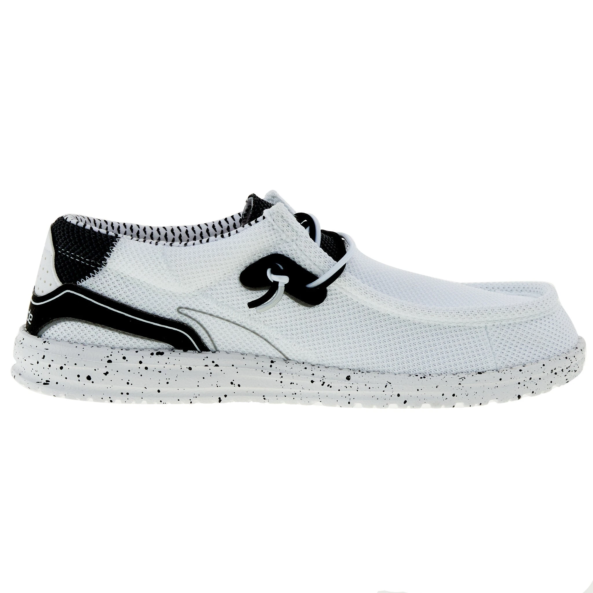 Heydude Men`s Hey Dude Wally Hawk White Black 5 Heydude Men`s Hey Dude Wally Hawk White Black - Image 5