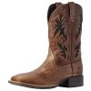 Ariat Men's Sport Cool Venttek Dark Tan 11in. Two Tone Tan Top Cowboy Boot