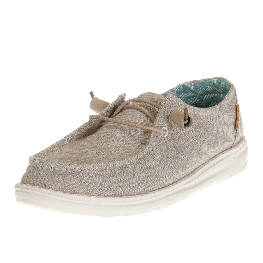 Hey Dude Women's Wendy Chambray Beige 1 Hey Dude Women's Wendy Chambray Beige