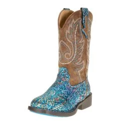 Roper Footwear Toddler Blue Southwest Glitter Vamp Brown Shaft -Ariat Sales Store 114826 default l 21cf31cb 919d 4492 a2d3 9a9c26879f76