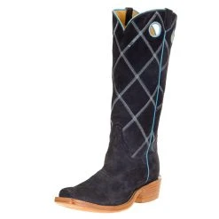 Men's Rios Of Mercedes Navy Mustang 15 Navy Mustang Roughout Cowboy Boot