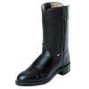Justin Boots Mens Temple Black Pull On Cowboy Boot