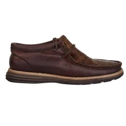 Stetson Men`s Oiled Brown Distressed Bullhide Lace Up Casual Shoe -Ariat Sales Store 12 020 2050 0121 5