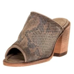 Liberty Black Women's Liberty Black Python Verde Mule