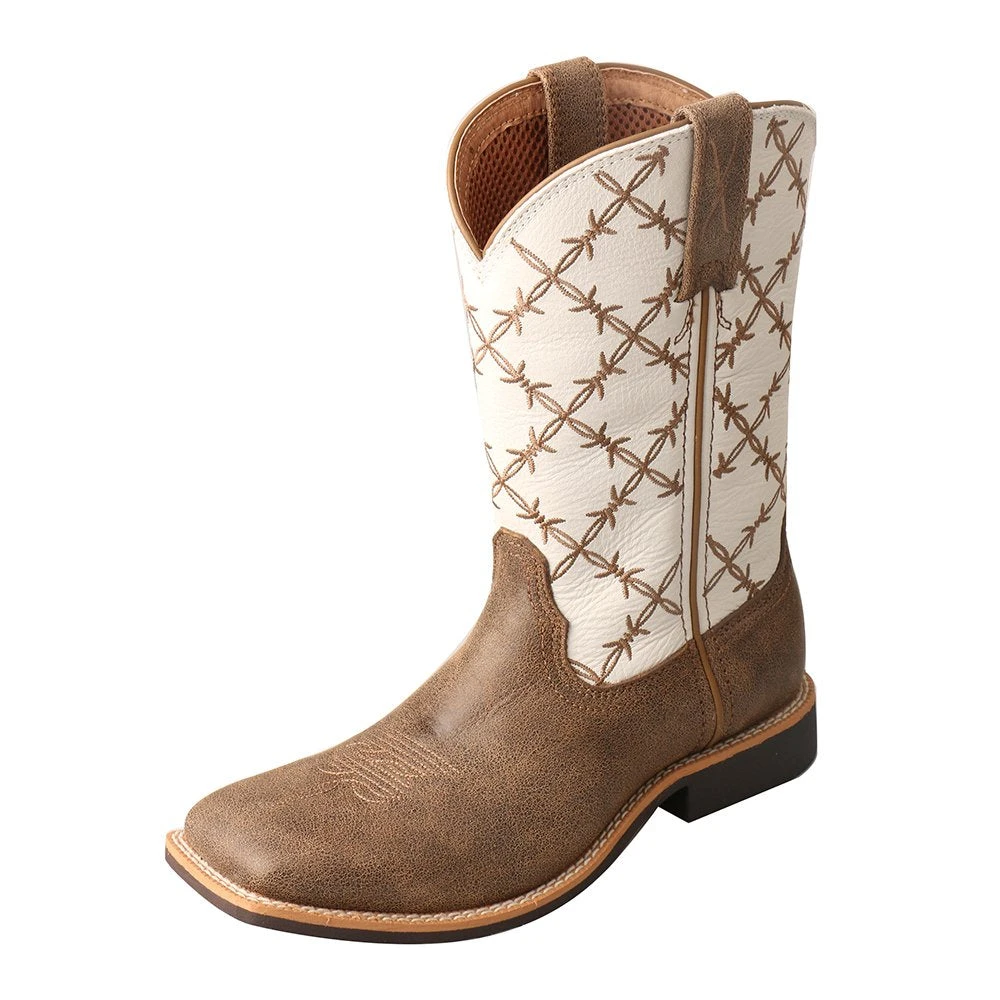 Twisted X Kid's Bomber And White Top Hand Boot 1 Twisted X Kid's Bomber And White Top Hand Boot