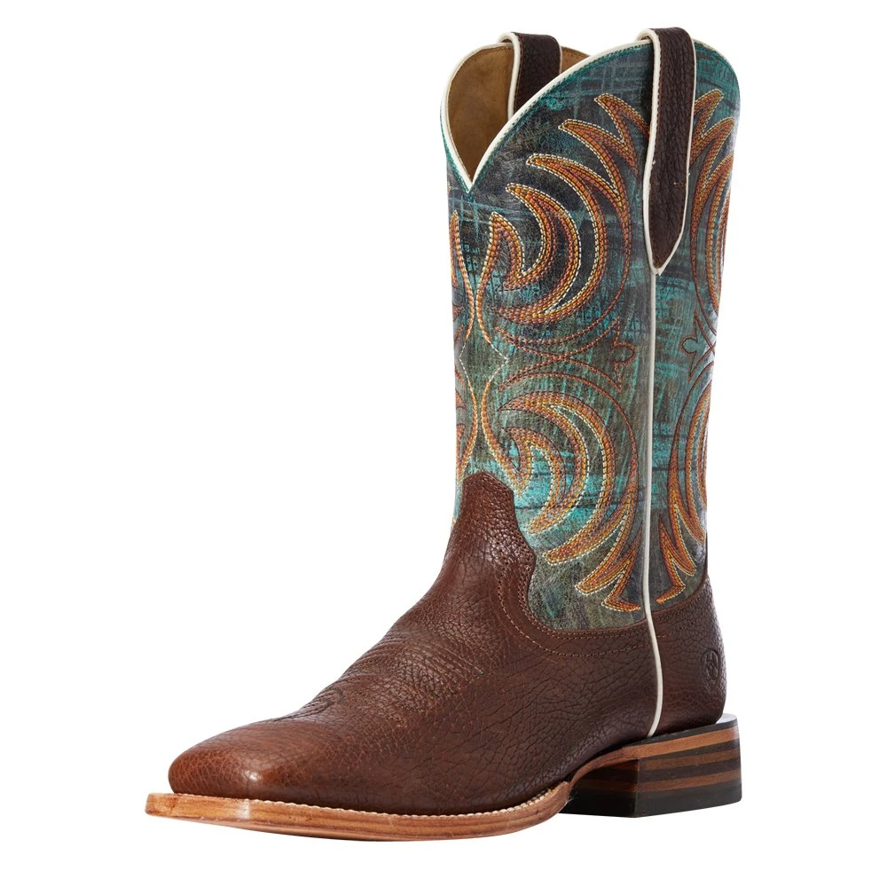 Ariat Men's Storm Bottle Brown 12in. Cool Blue Top Cowboy Boot 1 Ariat Men's Storm Bottle Brown 12in. Cool Blue Top Cowboy Boot