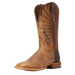 Ariat Men's Toledo Natural Crunch 13in. Montana Brown Top Square Toe Cowboy Boot