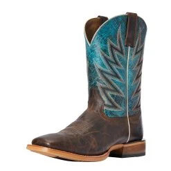 Ariat Men's Challenger Stout Brown 11in. Atlanta Blue Square Toe Cowboy Boot -Ariat Sales Store 121176 default l fdb31c79 9bd5 4022 adb2 dcdcdf2a1012