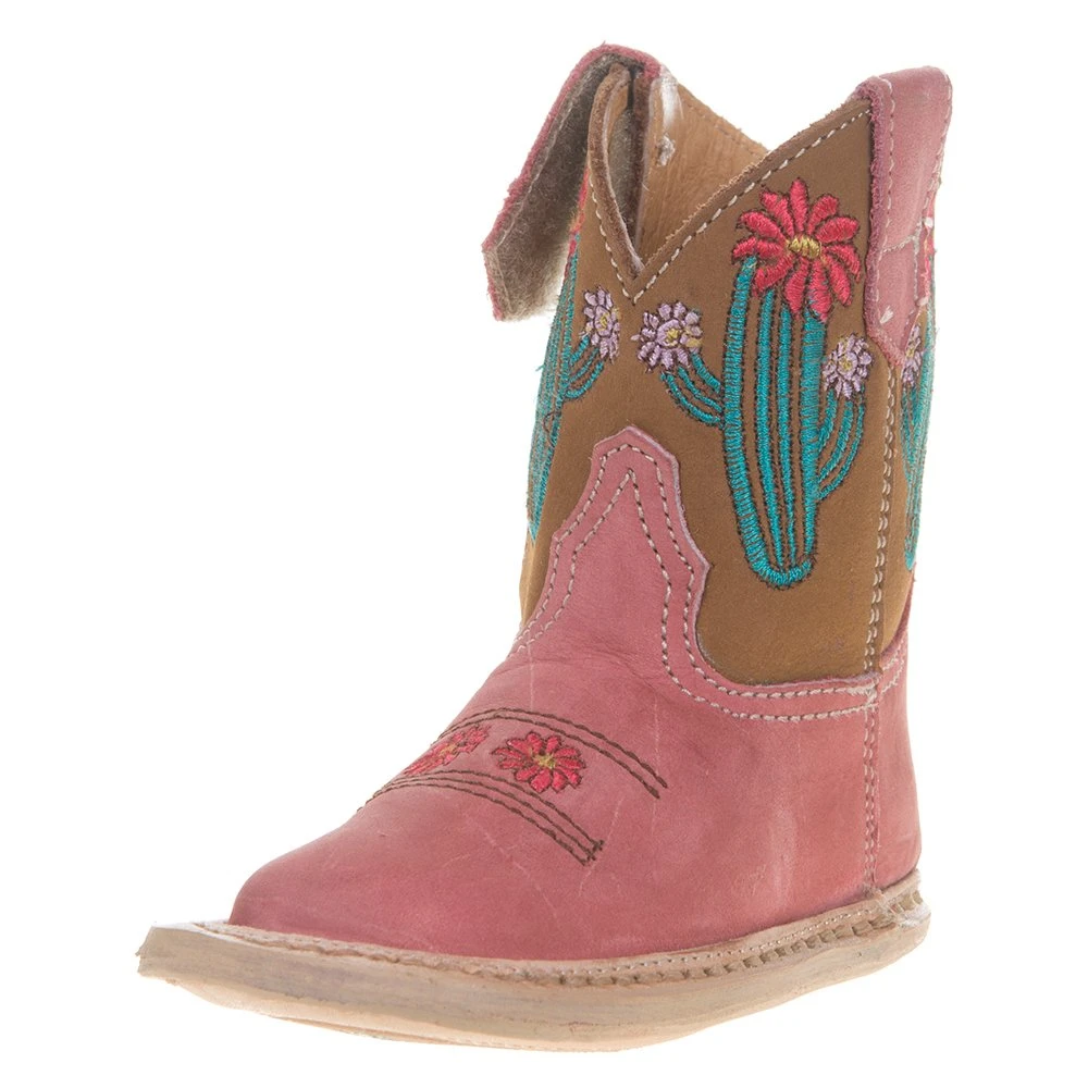 Roper Footwear Infant Cowbaby Cactus Pink Boot 1 Roper Footwear Infant Cowbaby Cactus Pink Boot