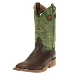 Justin Boot Company Men's Bent Rail Sion Taupe 11in. Green Soft Mad Dog Top