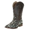 Roper Kids Roper Glitter Leopard 9in. Shaft Cowgirl Boot