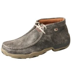 Mens Twisted X Grey Chukka Driving Moc