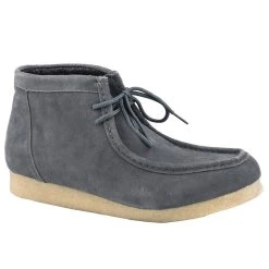Roper Footwear Men's Grey Suede Gum Sole Chukka Lace Up Casual Shoe