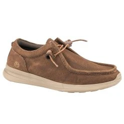 Roper Footwear Men's Chillin Low Brown Canvas Slip On Casual Shoe