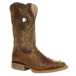 Durango Boots Mens Rebel Pro 12` Tobacco Full Quill Ostrich