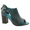 Roper Footwear Womens Mika Turq Floral Tooled Heel
