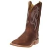 Justin Boots Men's Justin Bent Rail Bender Frontier Brown 11in. Curry Brown Top Square Toe Boots