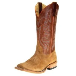 HorsePower Boots Men's Horsepower Bacon Hash Roughout 13in. Rust Top Square Toe Boot