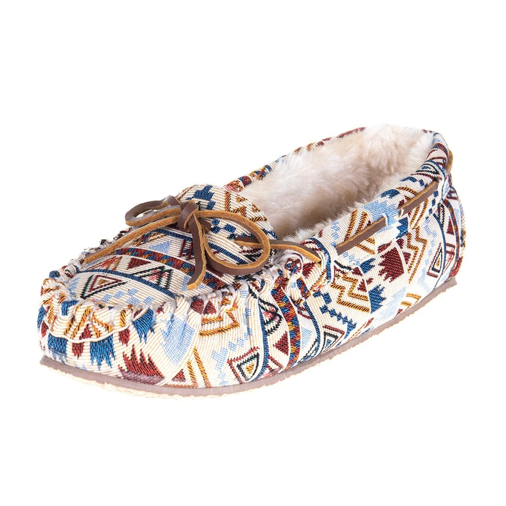 Women's Minnetonka Cally Cream Mosaic Casual 1 Women's Minnetonka Cally Cream Mosaic Casual
