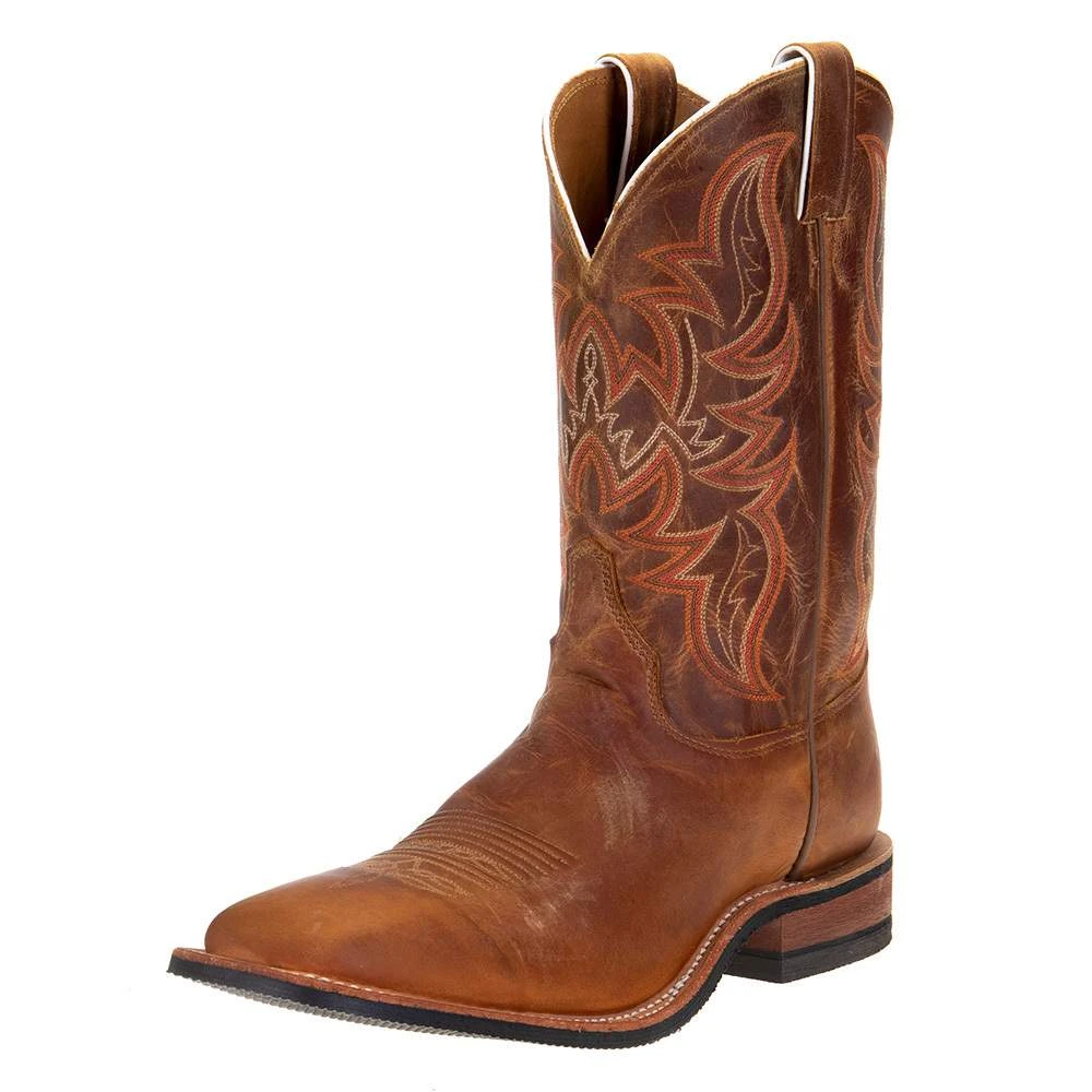 Justin BootsMen`s Brown Distressed Cognac Boot 1 Justin BootsMen`s Brown Distressed Cognac Boot