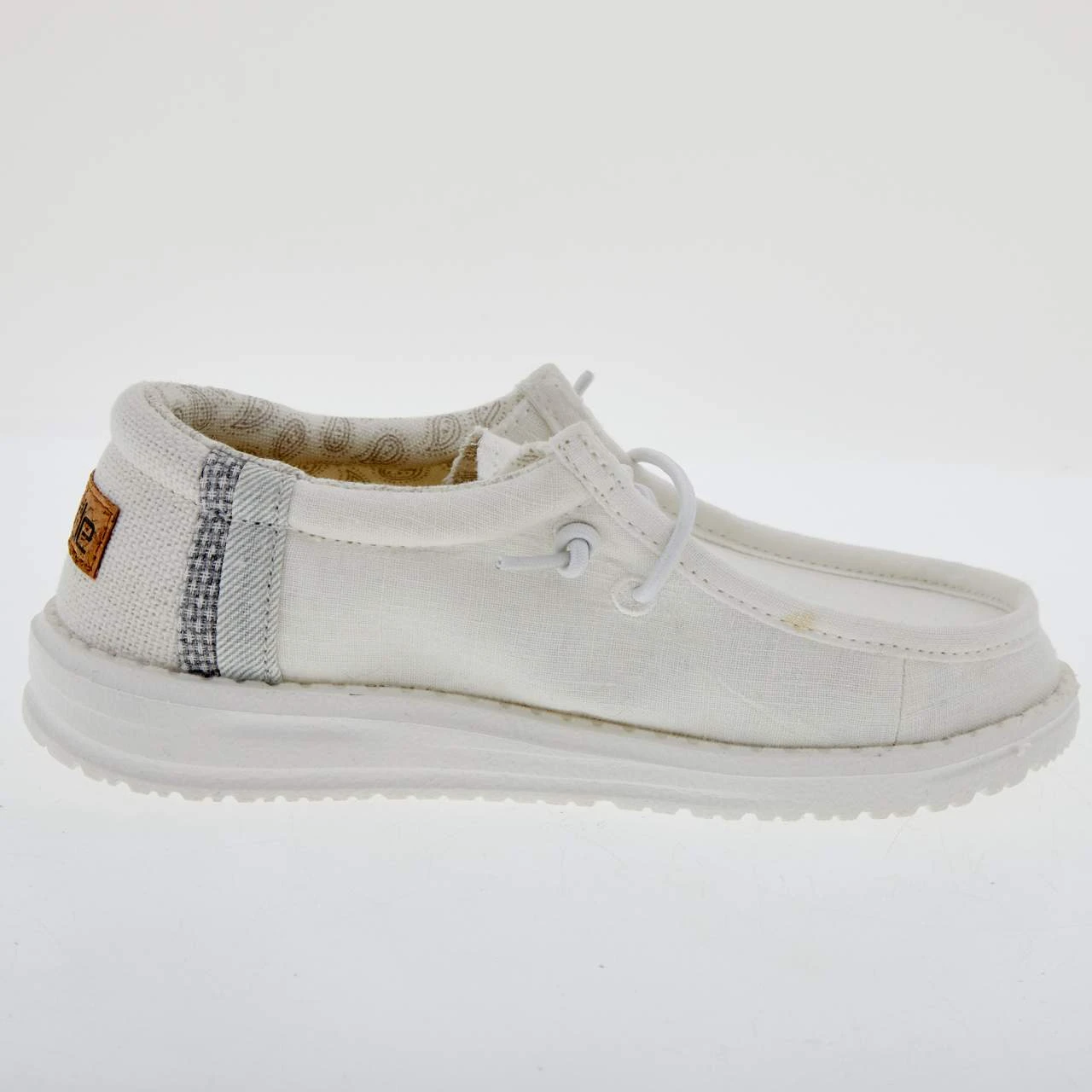 HeydudeHey Dude Youth Wally Natural White 5 HeydudeHey Dude Youth Wally Natural White - Image 5