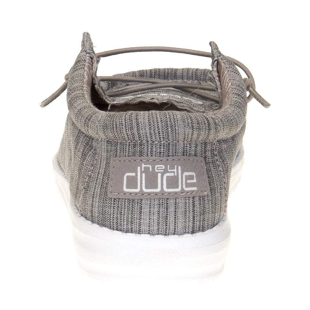 Heydude Youth Hey Dude Walley Linen Stone Casual Shoe 4 Heydude Youth Hey Dude Walley Linen Stone Casual Shoe - Image 4