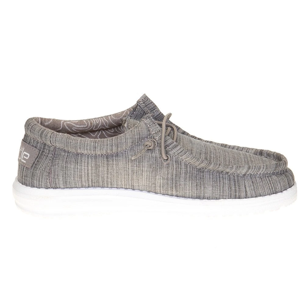 Heydude Youth Hey Dude Walley Linen Stone Casual Shoe 5 Heydude Youth Hey Dude Walley Linen Stone Casual Shoe - Image 5