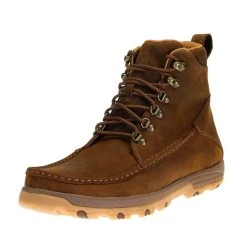 Twisted X Men's Cellstretch 6in. Distressed Saddle Driving Moc Hiker Boot