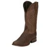 Tony Lama Mens Patron Pecan Elephant Print 13` Tan Top Round Toe Boot
