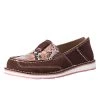 Ariat Womens Coffee Bean Suede Snake Print Cruiser Casual